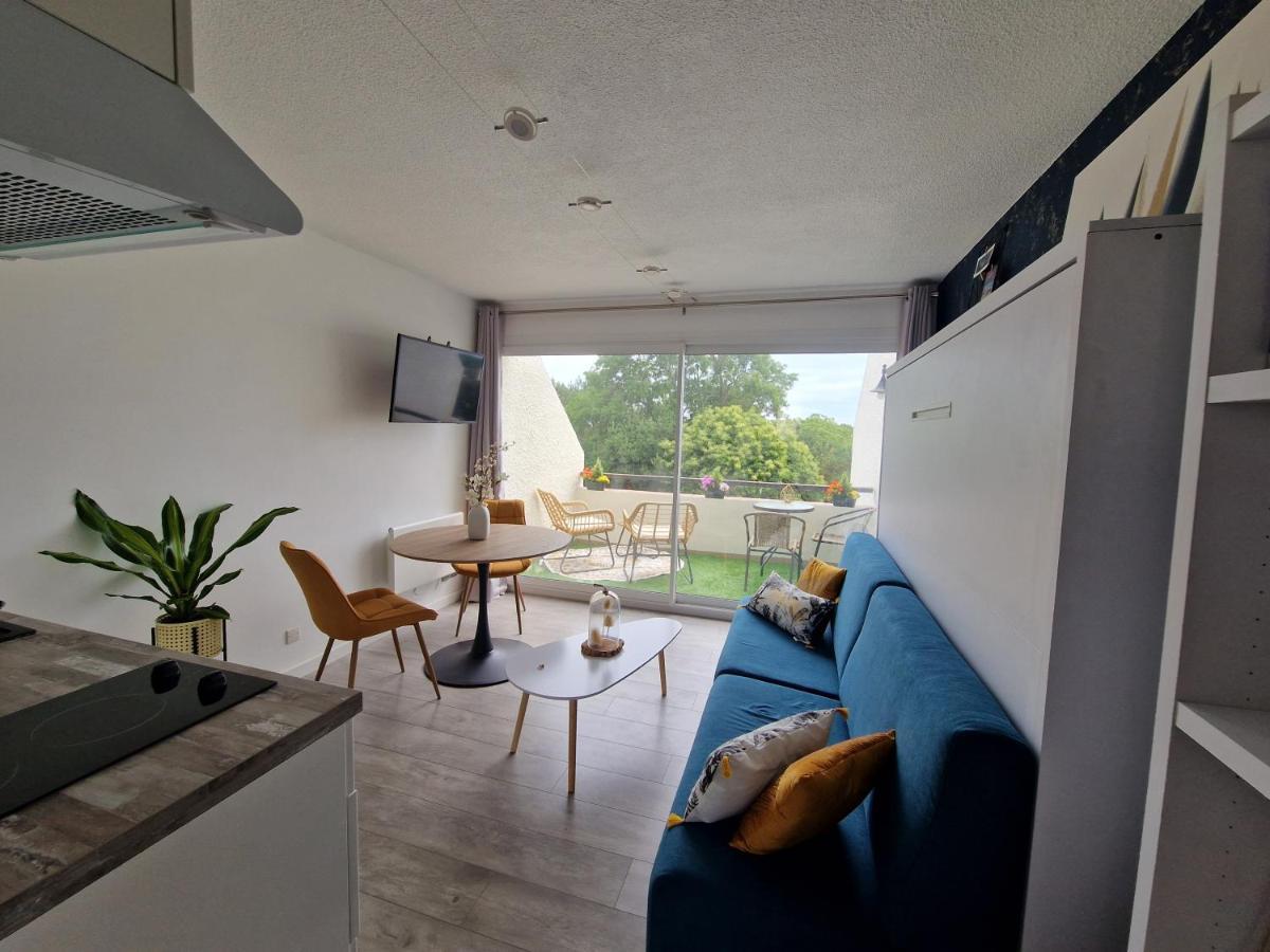 Guidel-Plages Studio Lumineux Balcon Vue Mer & Piscine ภายนอก รูปภาพ