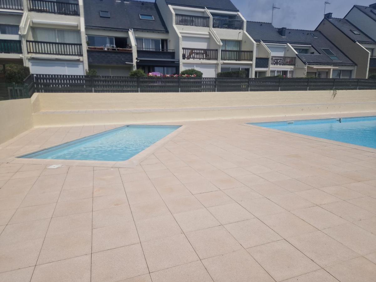 Guidel-Plages Studio Lumineux Balcon Vue Mer & Piscine ภายนอก รูปภาพ